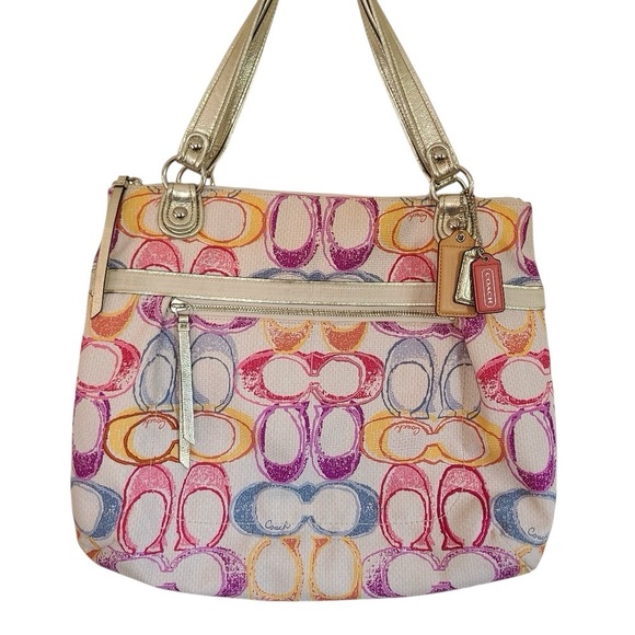 Coach Multicolor Poppy Tote - Picture 6 of 6
